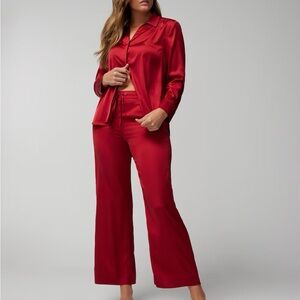 Lasenza satin silk red pyjama pants women’s small